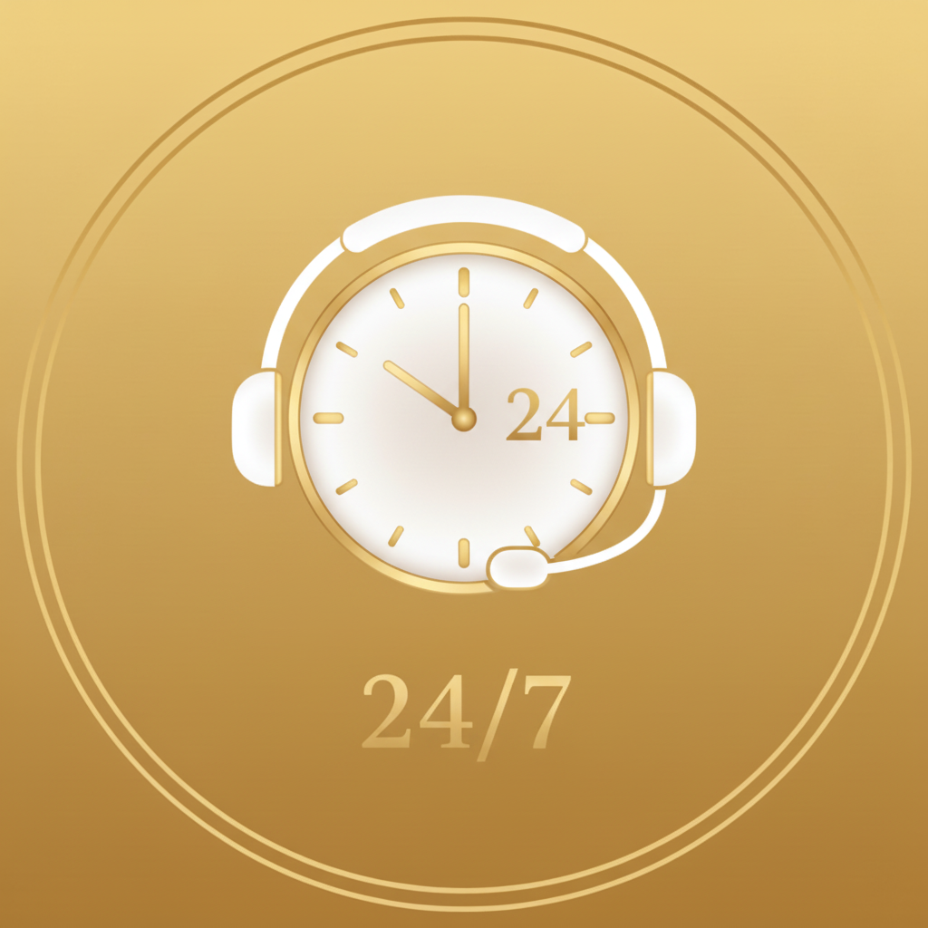 24/7 Customer Service Icon - Matching Style